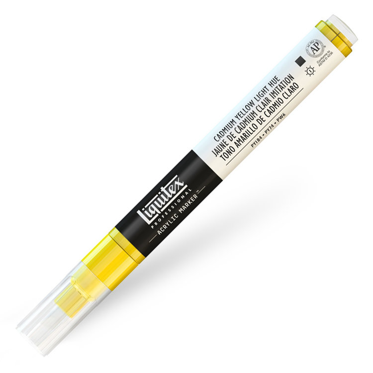 Liquitex verfmarker / acrylmarker FINE - cad yel light hue