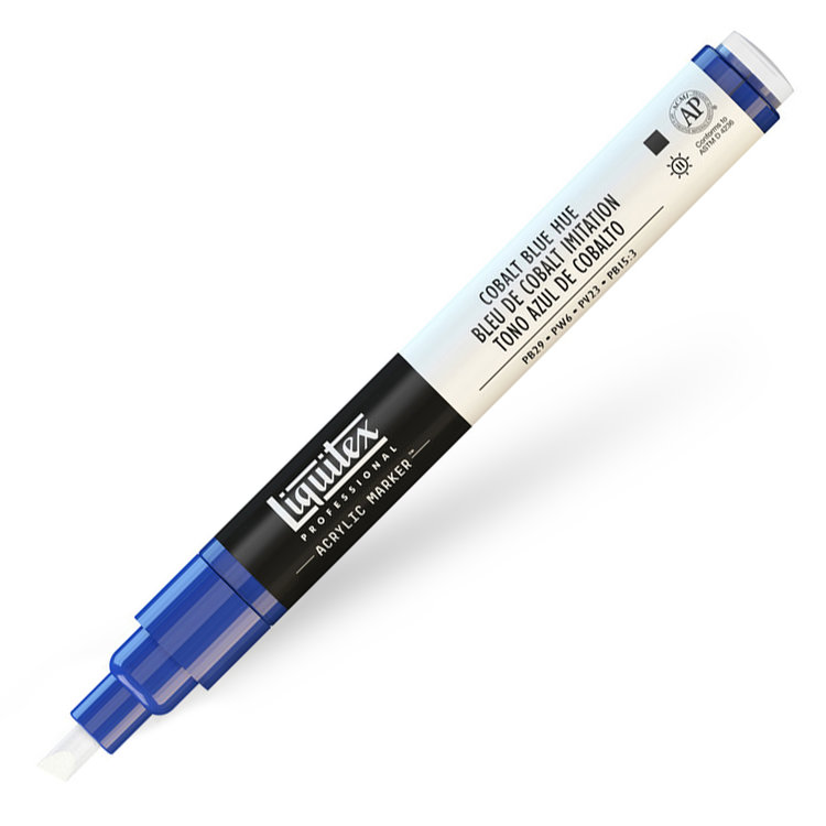 Liquitex verfmarker / acrylmarker FINE - cobalt bue hue