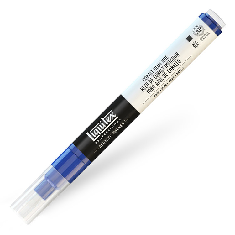 Liquitex verfmarker / acrylmarker FINE - cobalt bue hue