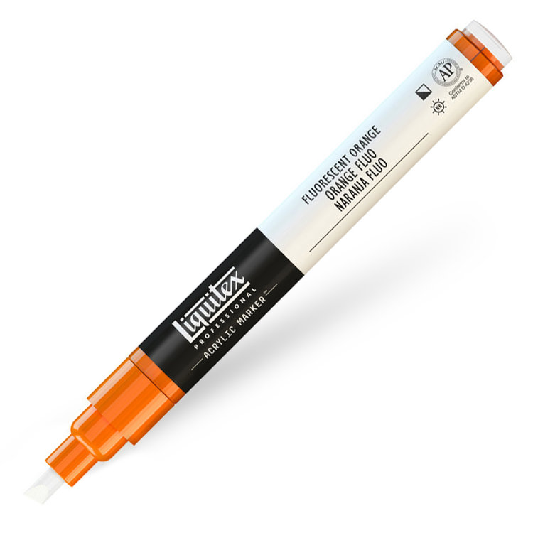 Liquitex verfmarker / acrylmarker FINE - fluo orange