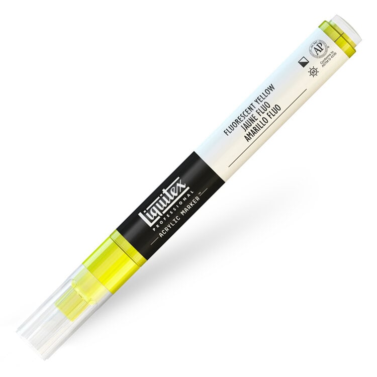 Liquitex verfmarker / acrylmarker FINE - fluo yellow
