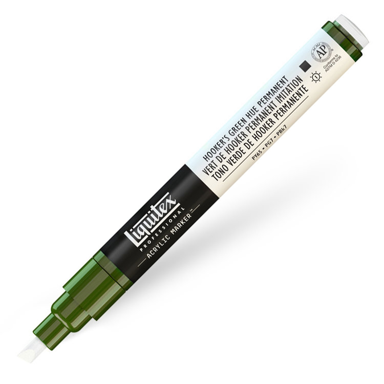 Liquitex verfmarker / acrylmarker FINE - hookers green