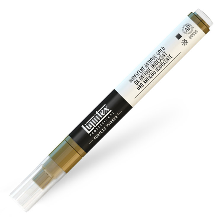 Liquitex verfmarker / acrylmarker - iridescent antique gold