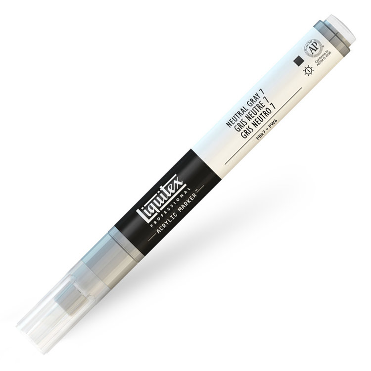 Liquitex verfmarker / acrylmarker FINE - neutral gray 7