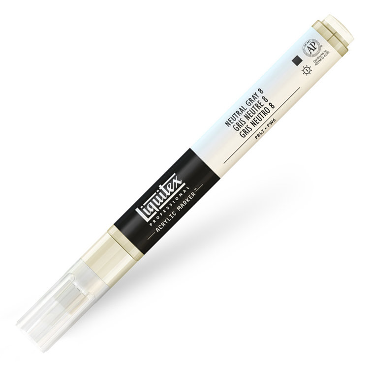 Liquitex verfmarker / acrylmarker FINE - neutral gray 8