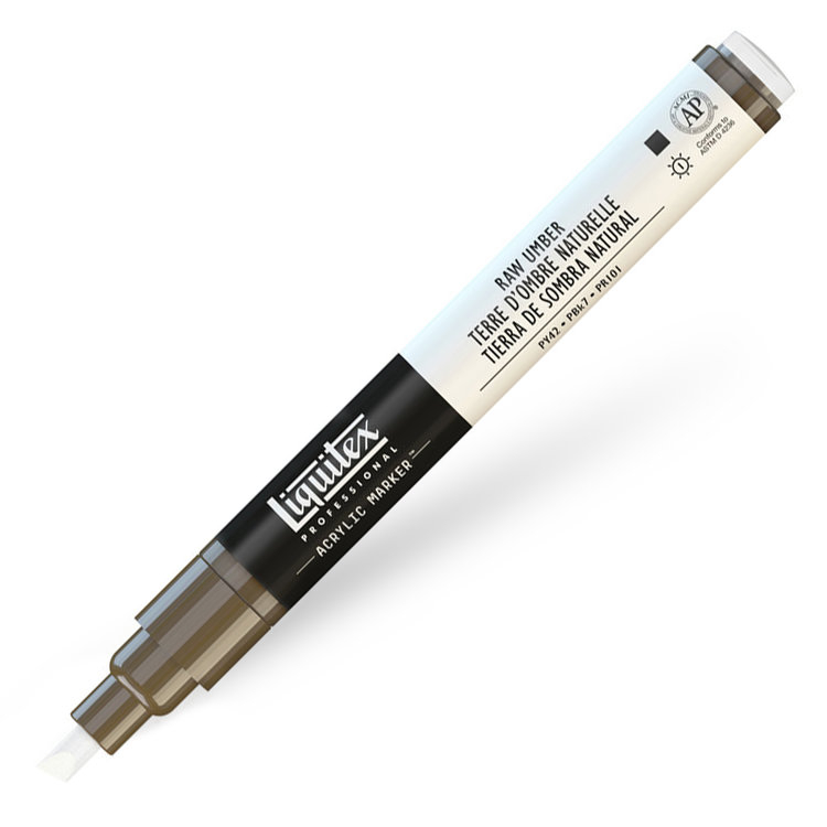 Liquitex verfmarker / acrylmarker FINE - raw umber