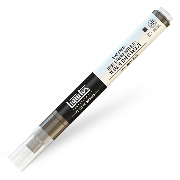 Liquitex verfmarker / acrylmarker FINE - raw umber