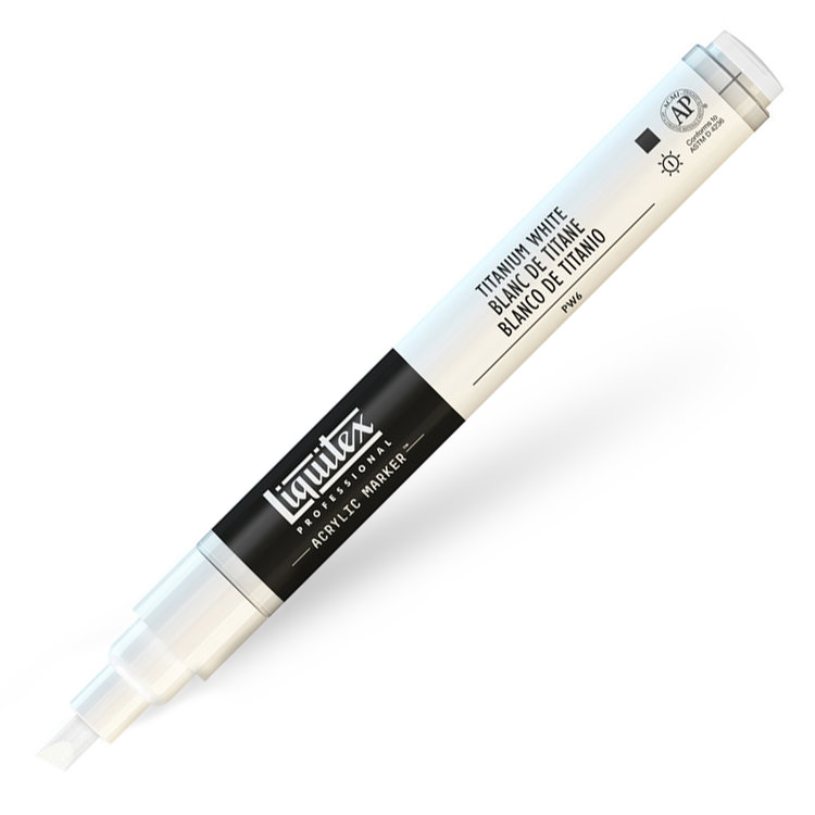 Liquitex verfmarker / acrylmarker FINE - titanium white