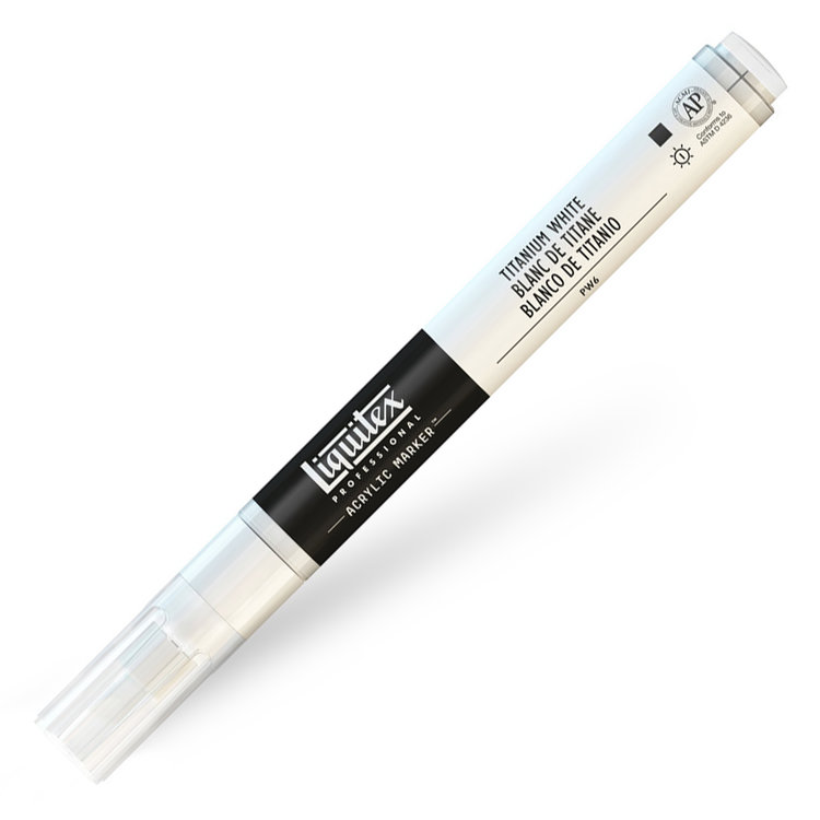 Liquitex verfmarker / acrylmarker FINE - titanium white
