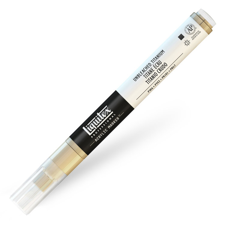 Liquitex verfmarker / acrylmarker FINE - unbleached titanium
