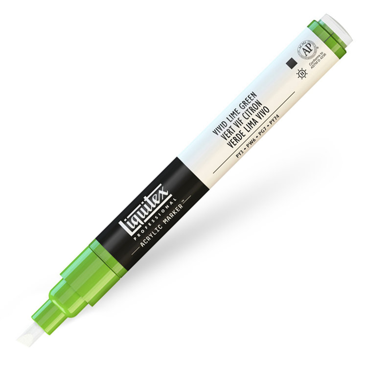 Liquitex verfmarker / acrylmarker FINE - vivid lime green