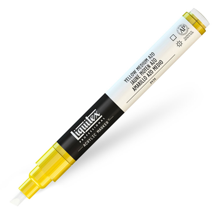 Liquitex verfmarker / acrylmarker - yellow medium azo