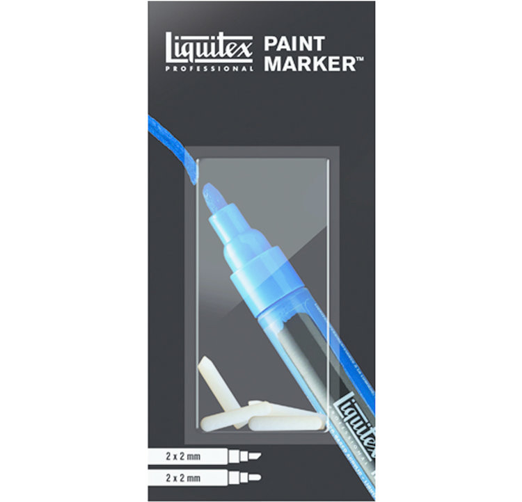 Liquitex acrylmarker 3 losse punten