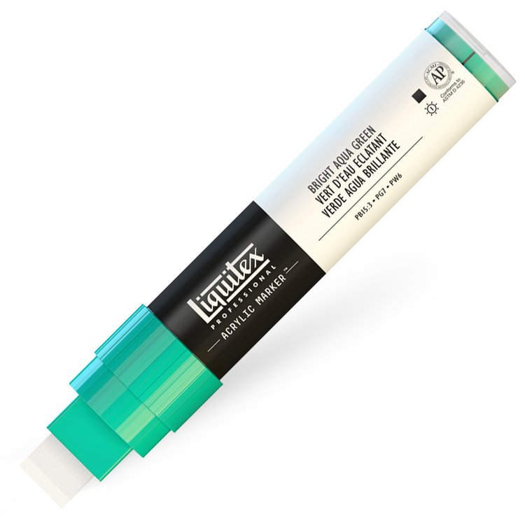 Liquitex verfmarker / acrylmarker wide - bright aqua green