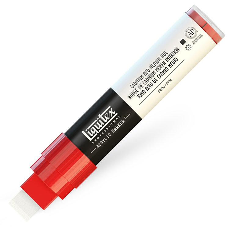Liquitex verfmarker / acrylmarker wide - cad red med hue