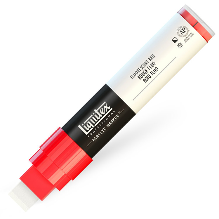 Liquitex verfmarker / acrylmarker wide - fluo red