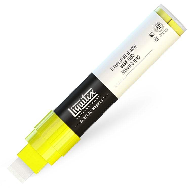 Liquitex verfmarker / acrylmarker wide - fluo yellow