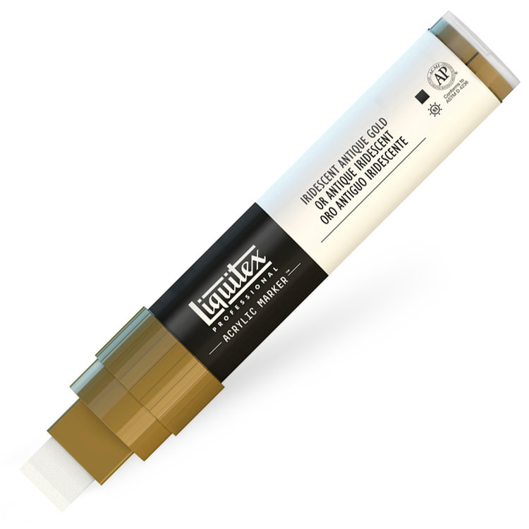 Liquitex verfmarker / acrylmarker wide - iridescent ant gold