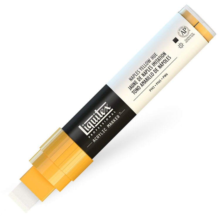 Liquitex verfmarker / acrylmarker wide - Napels yellow hue