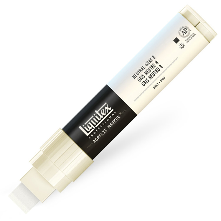 Liquitex verfmarker / acrylmarker wide - neutral gray 8