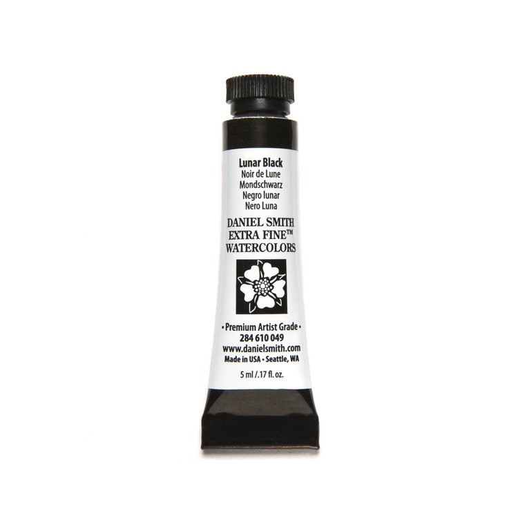 Daniel Smith aquarelverf tube 5ml - lunar black