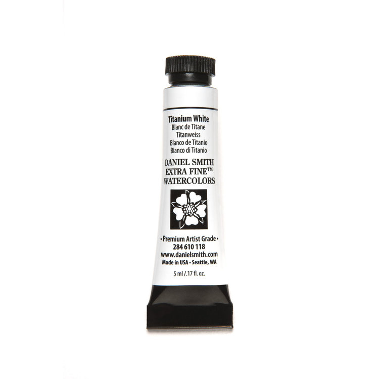 Daniel Smith aquarelverf tube 5ml - titanium white