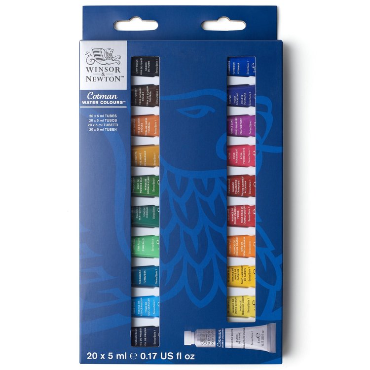 Cotman Water Colours aquarelverf set 20 tubes van 5ml