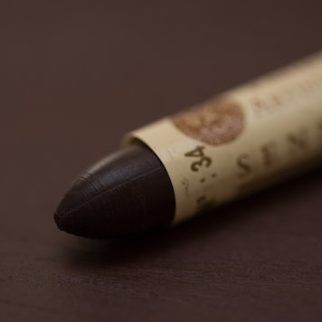 Sennelier 034 oliepastel - omber gebrand