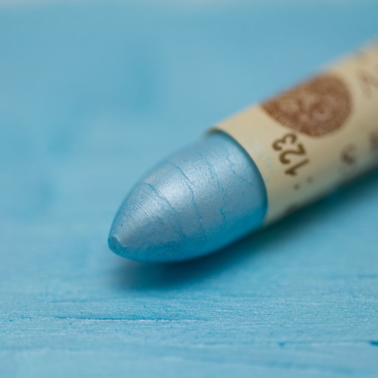 Sennelier 123 iriserende oliepastel - transparant Blauw