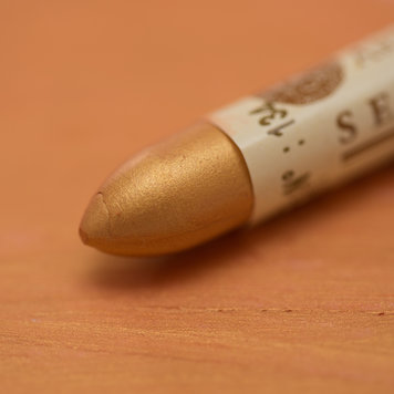 Sennelier 134 iriserende oliepastel - roodgoud