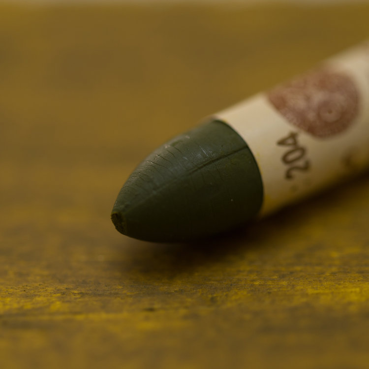 Sennelier 204 cinnabar yellow brown - oliepastel