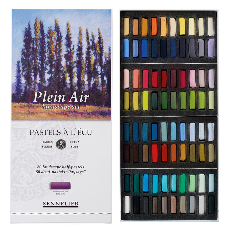 Sennelier assortiment 80 halve softpastels plein air landscape