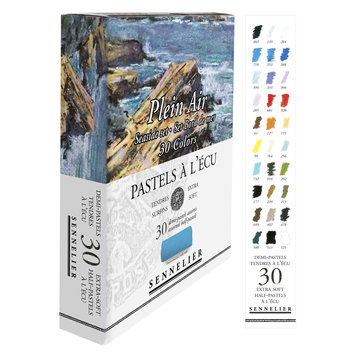 Sennelier seaside box met 30 halve pastels