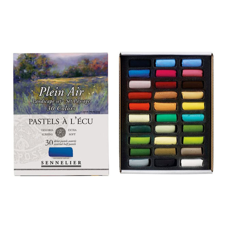 Sennelier assortiment 30 halve softpastels plein air landscape