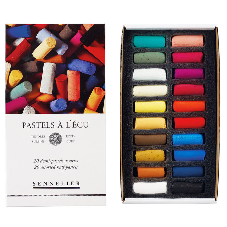 Sennelier assortiment 20 halve softpastels