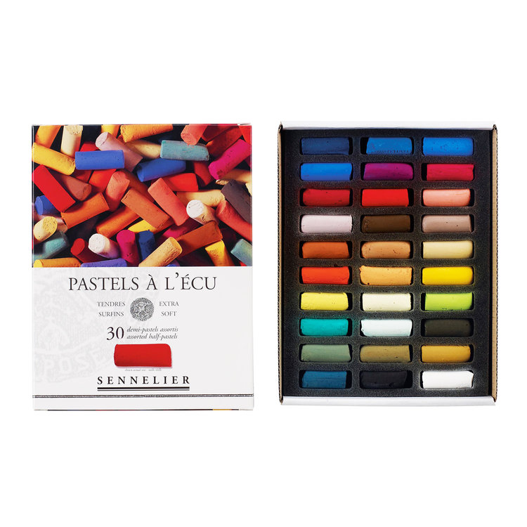 Sennelier assortiment 30 halve softpastels