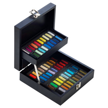 Sennelier kist met 60 halve soft pastels
