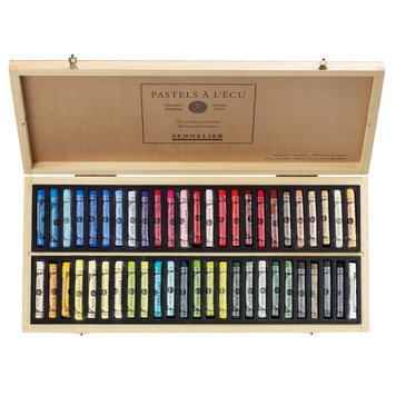 Sennelier houten kist met 50 pastels