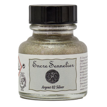 Sennelier 002 tekeninkt 30ml - zilver