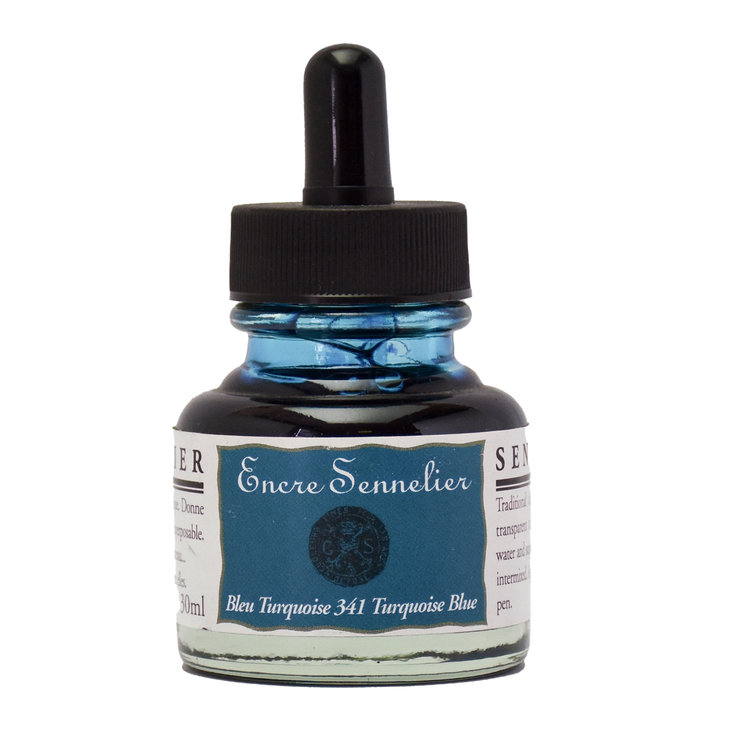 Sennelier 341 tekeninkt 30ml - turquoise blue