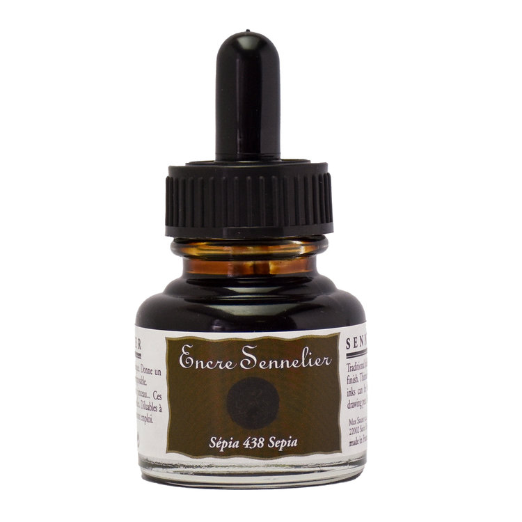 Sennelier 438 tekeninkt 30ml - sepia