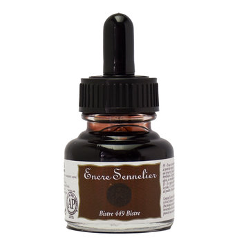 Sennelier 449 bistre - tekeninkt 30ml