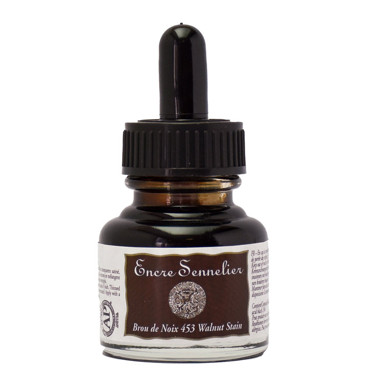Sennelier 453 tekeninkt 30ml - walnut stain