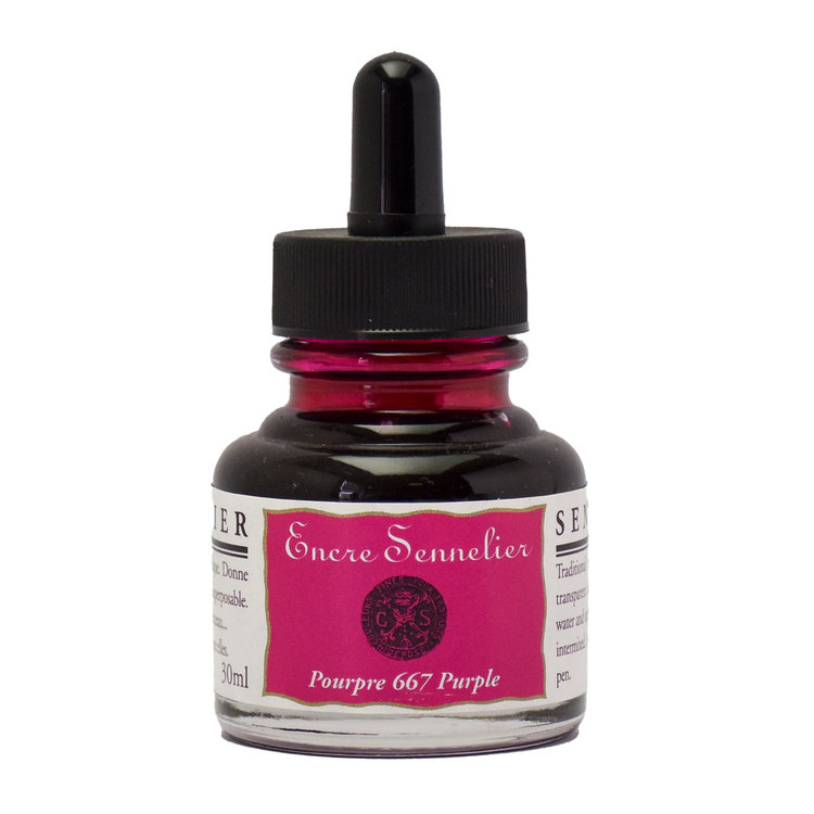 Sennelier 667 tekeninkt 30ml - purper