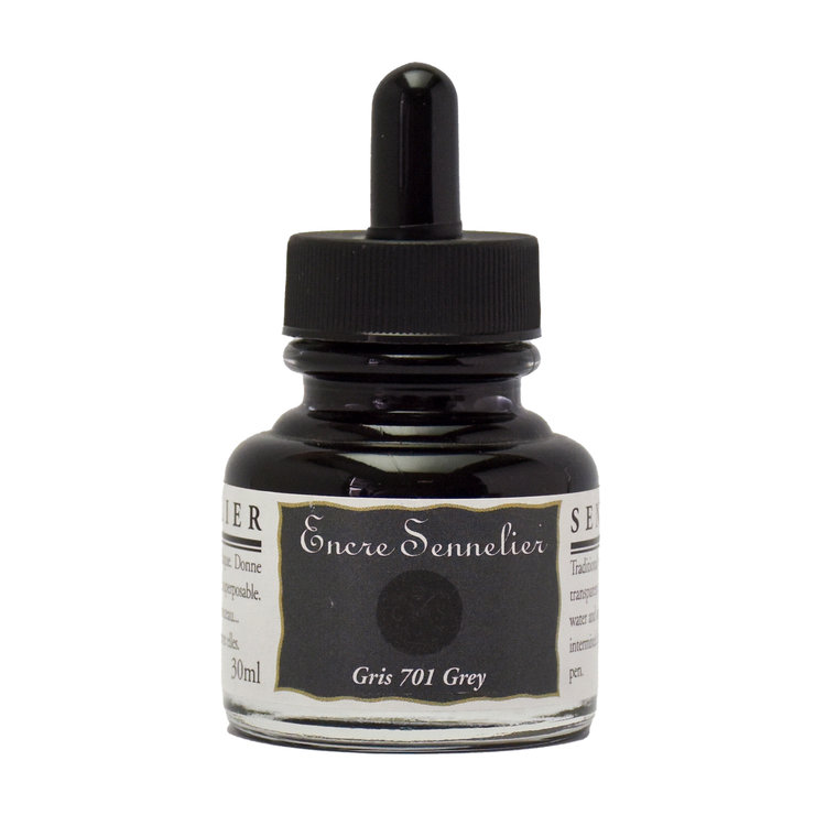 Sennelier 701 tekeninkt 30ml - grijs