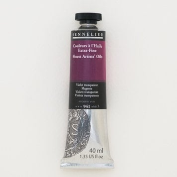 Sennelier 941 olieverf 40ml -  magenta (violet transparant)