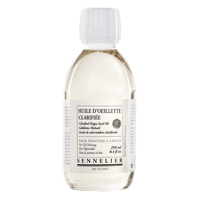 Sennelier gebleekte papaverolie - poppy seed oil