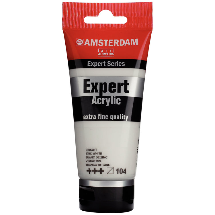 Amsterdam Expert 104 Expert acrylverf 75ml zinkwit