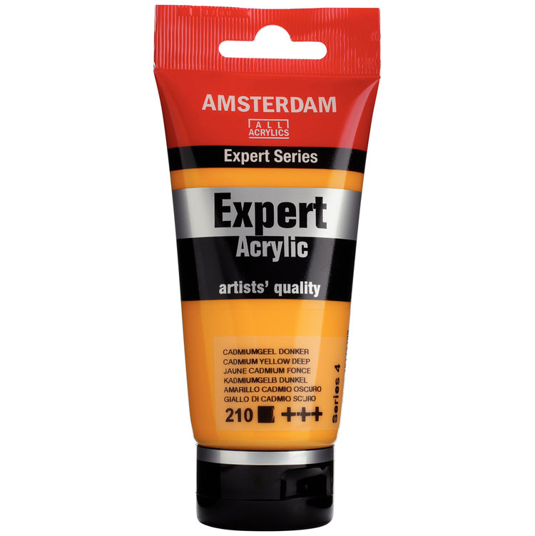 Amsterdam Expert 210 acrylverf tube 75ml - cadmium geel donker