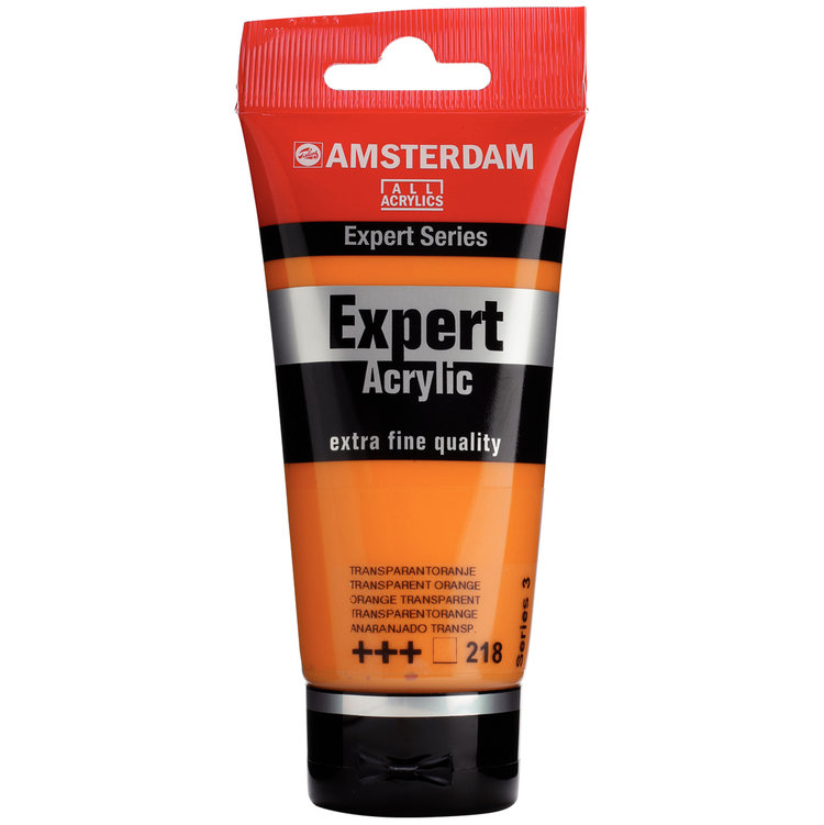 Amsterdam Expert 218 acrylverf tube 75ml - transparant oranje